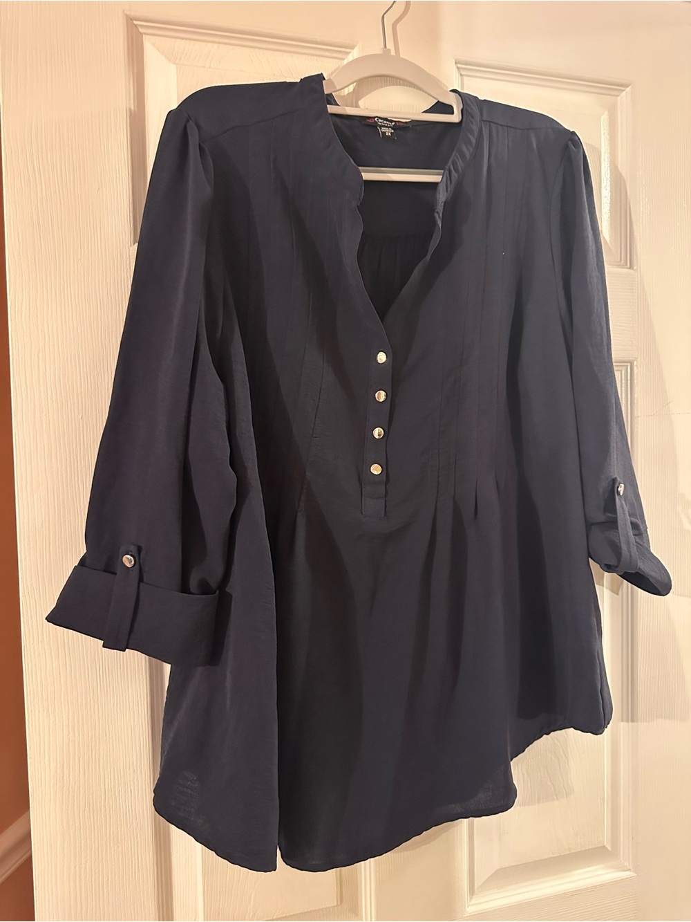 Cocomo Navy Button-Placket Women’s Tunic GUC